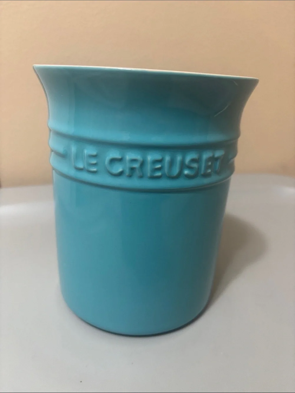 Le Creuset Marine Blue Stoneware Utensil Crock